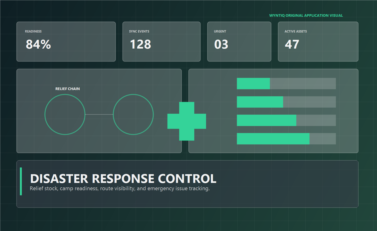 Disaster response logistics visual